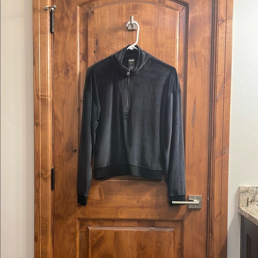 Black Quarter-Zip Pullover